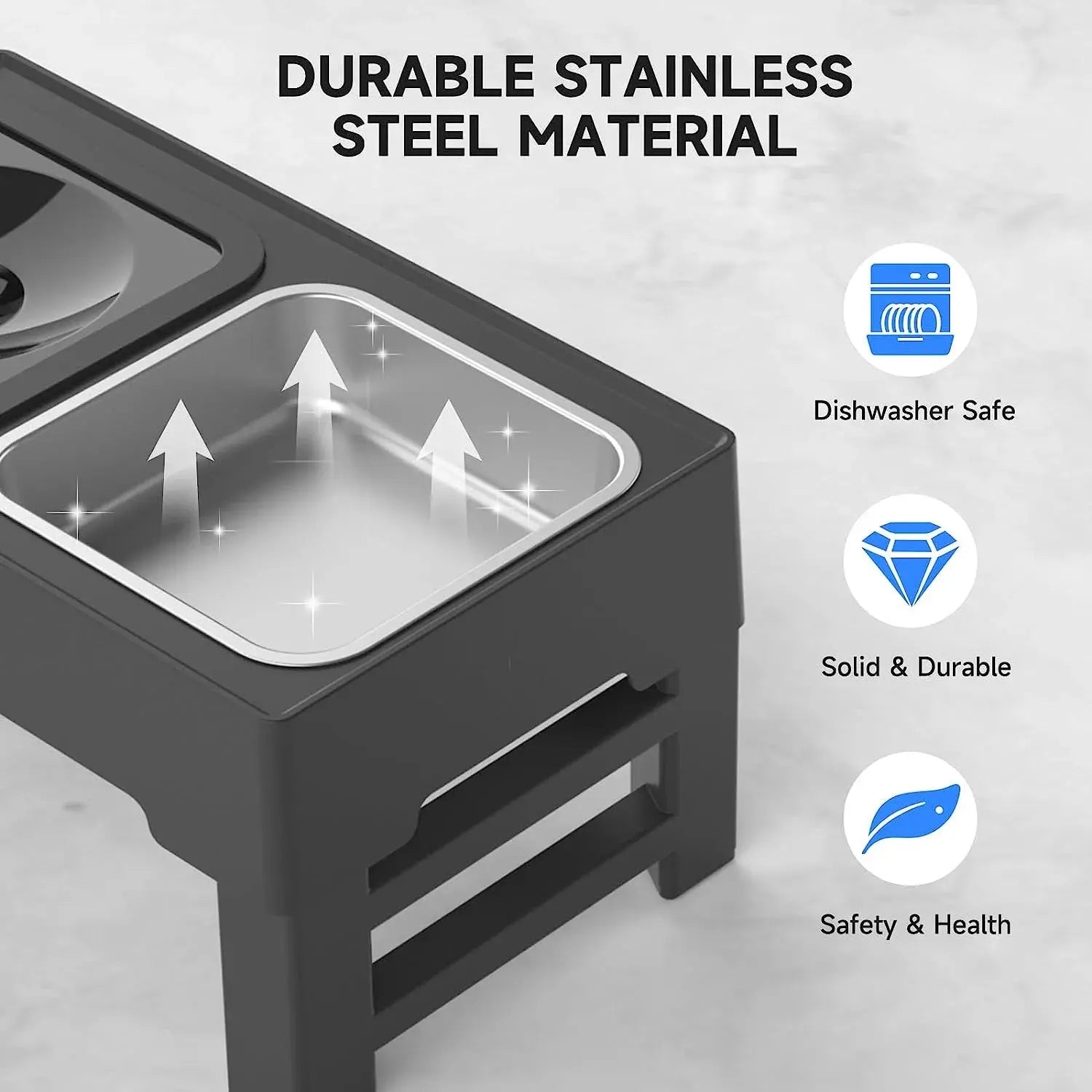 2-in-1 Elevated  Dog Bowls