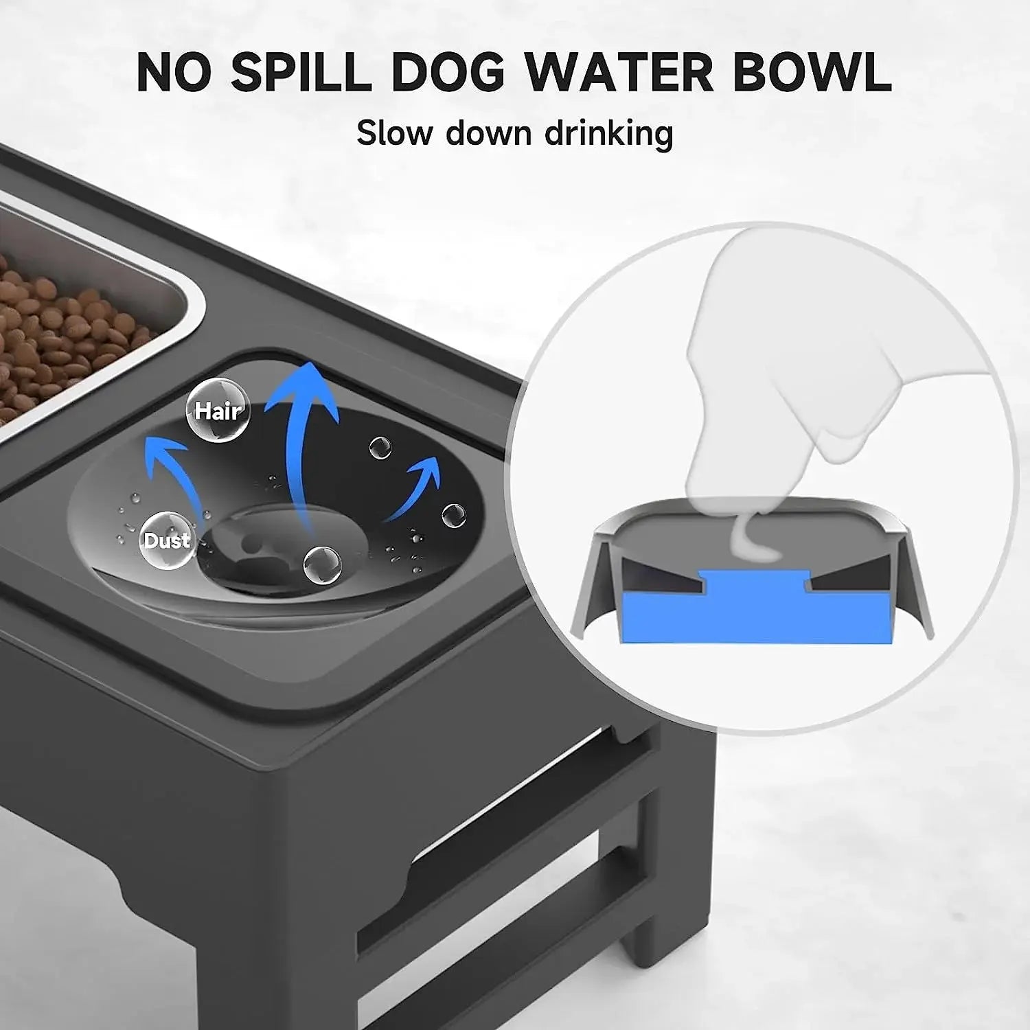 2-in-1 Elevated  Dog Bowls