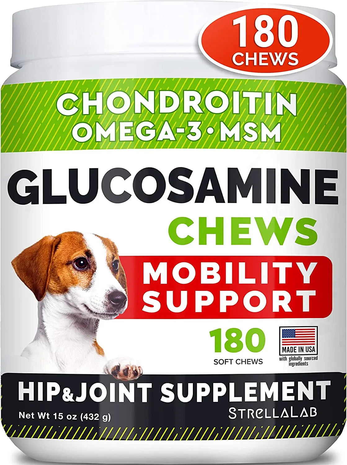 Glucosamine for dogs Joint Treats for Dogs, 180 Ct