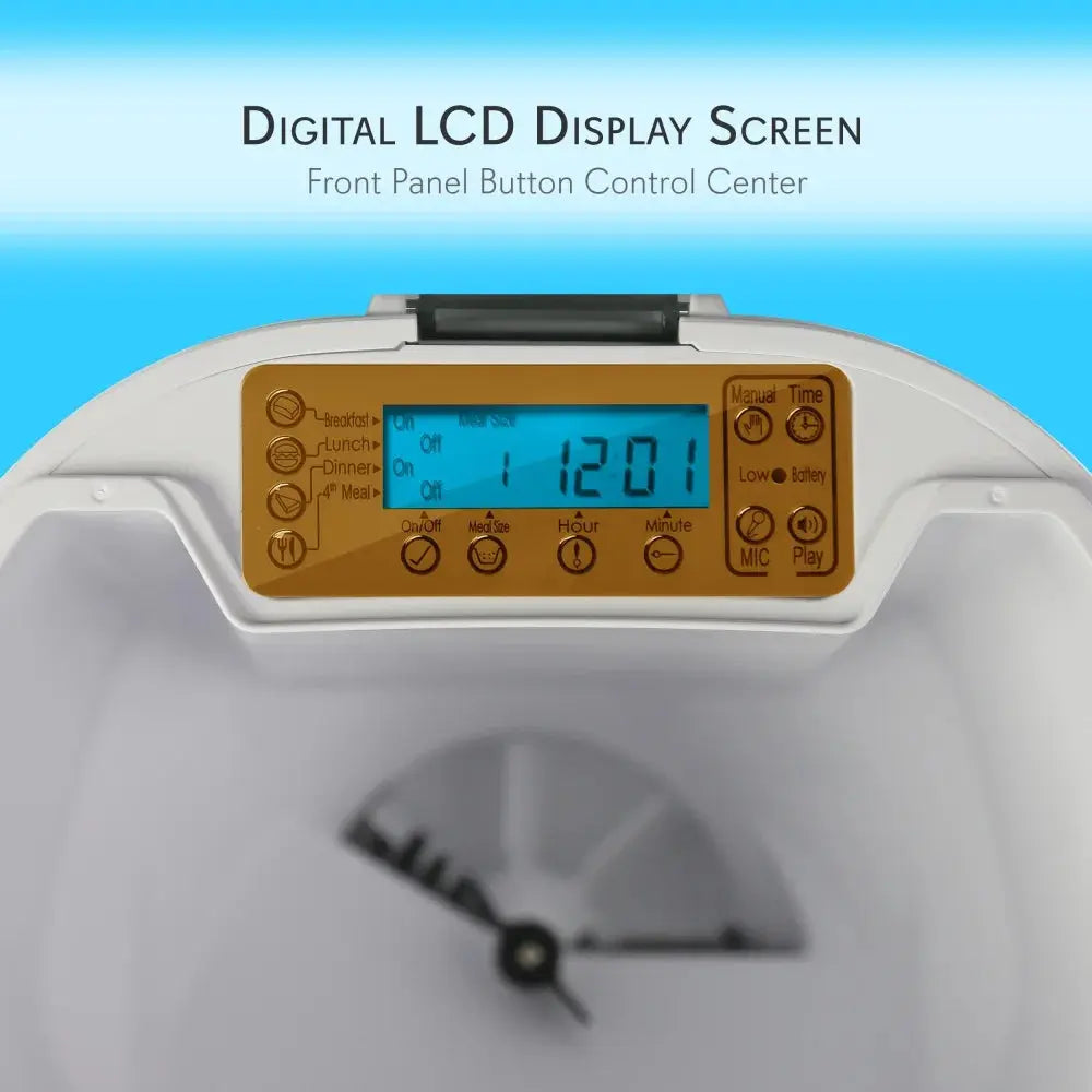 Smart automatic feeder with voice playback.