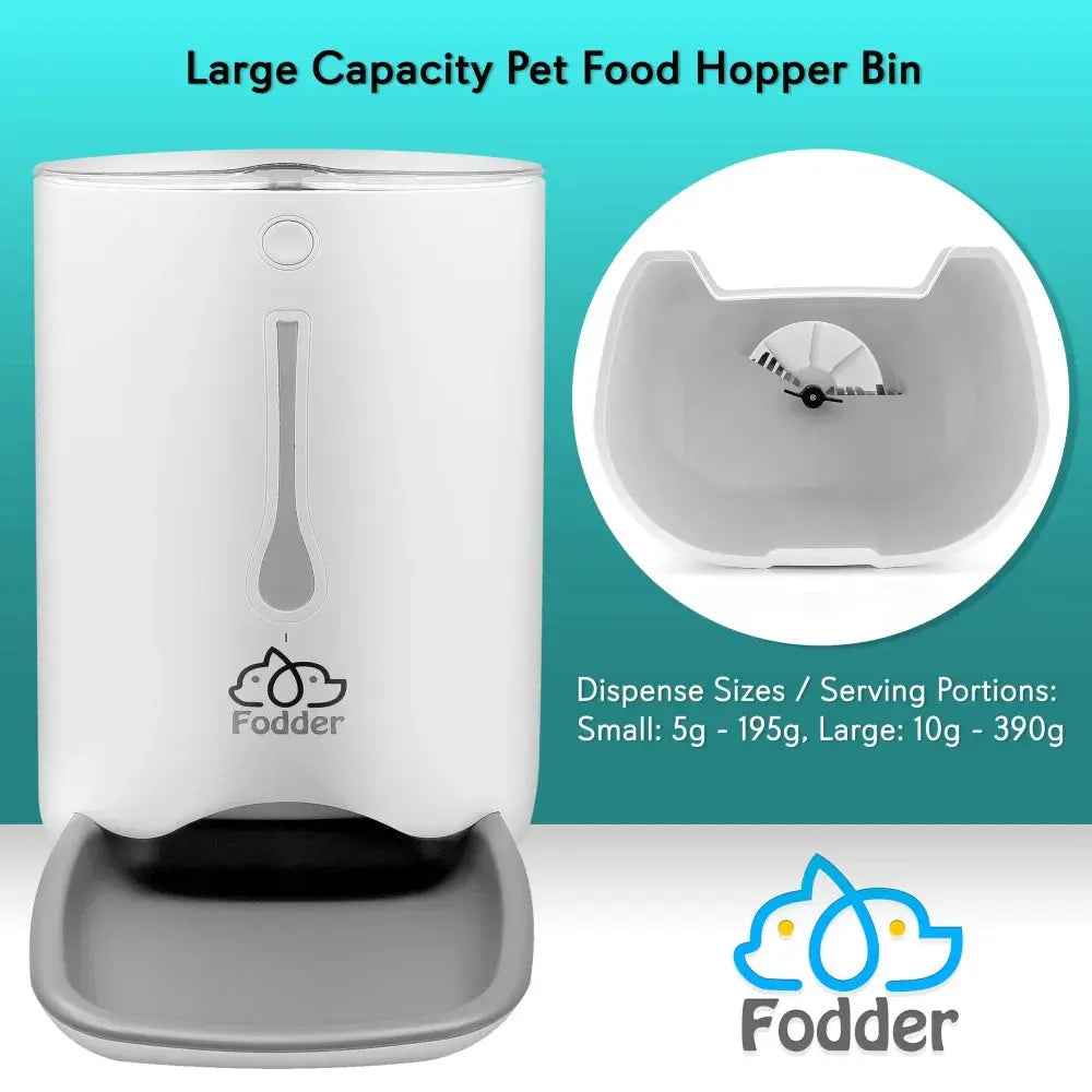 Smart automatic feeder with voice playback.