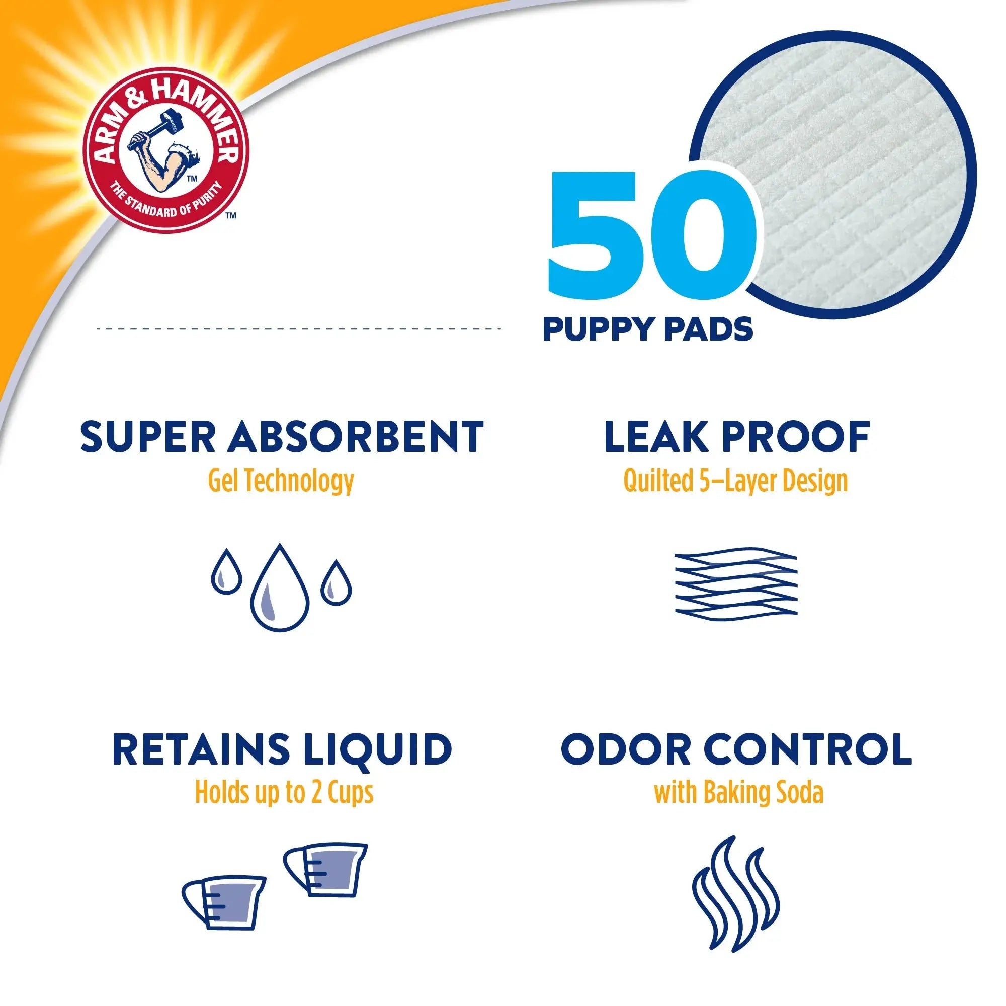 Puppy Training Pads, Leak-Proof & Odor Control