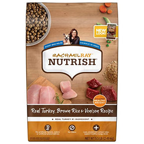 Rachael Ray Nutrish Dry Dog Food, Turkey, Brown Rice & Venison Recipe for Weight Management, 5.5 Pound Bag Pet Chet