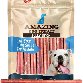 - 6 Inch Bully Sticks Medium Size (25 Pcs/Pack) - Bully Stick Dog Chews - Long Lasting Bully Sticks for Small to Medium Dogs - Large Bully Stick Dog Bones - No Hide Dog Bones