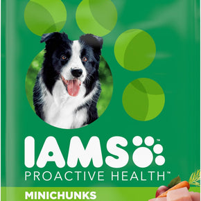 IAMS Adult Minichunks Small Kibble High Protein Dry Dog Food with Real Chicken, 3.3 lb. Bag Pet Chet