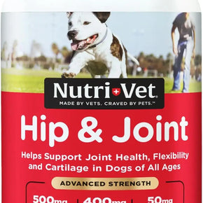 Advanced Strength Hip & Joint Chewable Dog Supplements - Formulated with Glucosamine & Chondroitin to Support Dog Cartilage & Mobility - 300 Tablets