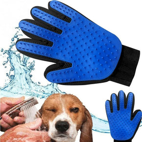 Pet Grooming Glove – Cat Hair Deshedding Brush and Dog Comb for Cleaning and Massaging Petchet