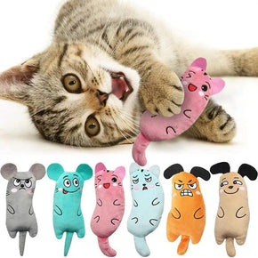 Funny Interactive Plush Cat Toy – Mini Catnip Teeth Grinding Squeaky Toy for Kittens Petchet