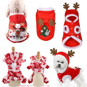 Christmas Dog Clothes Santa Costume for Puppy Chihuahua Yorkshire Pet Cat Clothing Jacket Coat Costume 2024 New Year Petchet