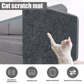 Cat Scratching Mat Carpet – Self-Adhesive, Trimmable Scratching Post Protector for Furniture Petchet